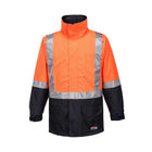 Portwest Huski Amp Hi-Vis Contrast Rain Jacket K8005, front view