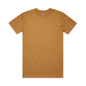 ascolour Men's Staple Tee - Yellow Shades 5001 front view brown