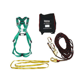 MSA roof safety harness with V-FORM harness, kernmantle rope, fall protection kit