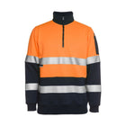 JB'S Hi Vis 1/2 Zip Fleecy Sweat Orange Front