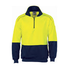DNC hi vis fleecy zip jacket 3928 back view