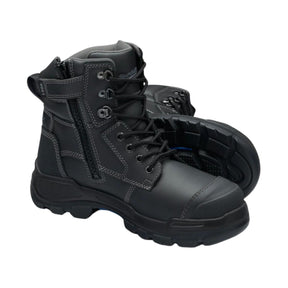 Blundstone RotoFlex black safety boot, side view