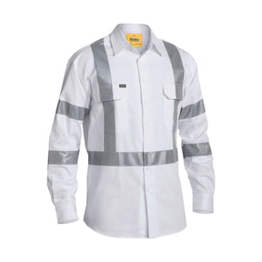 Bisley Taped Night Cotton Drill Shirt BS6807T for workwear