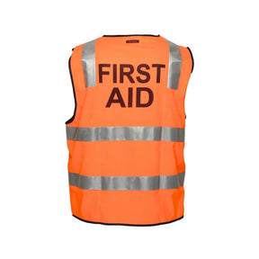 Portwest First Aid Hi-Vis Zip Vest MZ103, front view