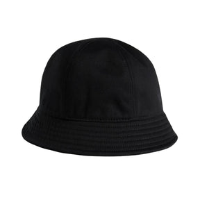 Black brim bucket hat for women