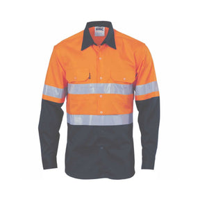 DNC hi vis vented shirt 3984 front view