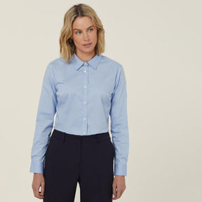 NNT Women's Avignon Long Sleeve Slim Shirt in blue