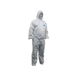 Maxisafe Koolguard white protective coverall, front view