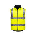 Portwest Fleece Reversible Vest MV214 front view yellow