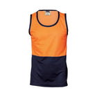 DNC HiVis Two Tone Singlet Orange
