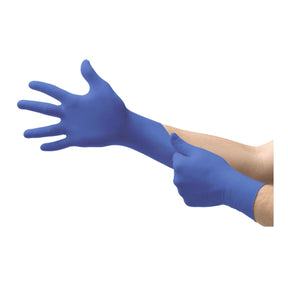 Ansell MICRO-TOUCH blue nitrile exam gloves
