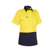 Bisley Women's Hi Vis Cool Lightweight Short Sleeve Drill Shirt BL1895