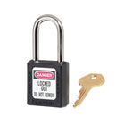 Zenex Thermoplastic Safety Padlock Black