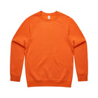 Orange crewneck sweatshirt for men