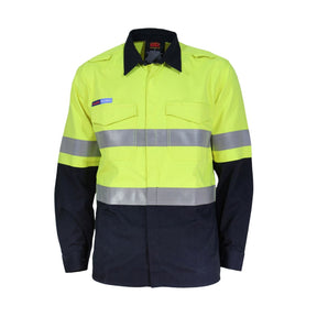 DNC inherent FR mid-weight hi-vis shirt, front view