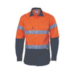 DNC HiVis Cool-Breeze Cotton Shirt with 3M 8910 Reflective Tape - Long sleeve 3886