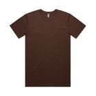 ascolour Men's Staple Tee in brown front view