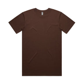 ascolour Men's Staple Tee in brown front view