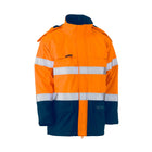 High visibility orange FR wet weather shell jacket for workwear