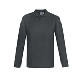Biz Corporates Men's Crew Long Sleeve Polo Shirt P400ML
