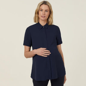 NNT Women's Georgie Maternity Shirt in navy