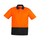 Syzmik hi-vis polo collar detail