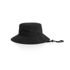 ascolour Nylon Wide Brim Bucket Hat in black