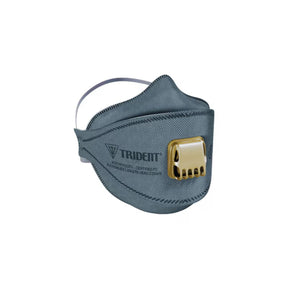 TRIDENT Flat Fold P2 Carbon valved respirator, front view