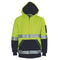 DNC HiVis 2 Tone Full Zip Super Fleecy Hoodie With CSR R/Tape 3788