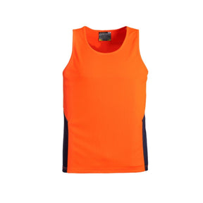 Syzmik Hi Vis Singlet Orange Front