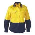 KingGee Women's Hi Vis Yellow Workcool Shirt