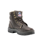Steel Blue Argyle boot pair, top-down view