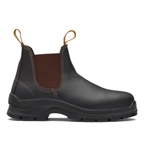 Blundstone Brown Safety Boots Side View