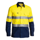 Hi Vis Ripstop Shirt BS6415T Yellow Navy