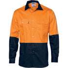 DNC HiVis 2 Tone Cool-Breeze Cotton Shirt - Orange