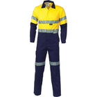 HiVis Two Tone Cotton Coverall Yellow