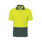 HiVis Two Tone Fluro Polo Yellow Green