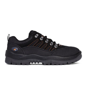 Mongrel Black-Grey Hiker Safety Shoe 390080 angled view