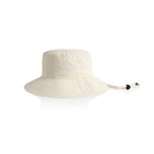 ascolour Nylon Wide Brim Bucket Hat in white