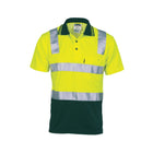 DNC Hi Vis Yellow Green Polo with Reflective Tape