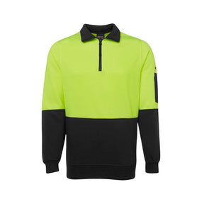 JB'S Hi Vis 1/2 Zip Fleecy 6HVFH front view