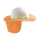 ProChoice hard hat brim neck flap detail