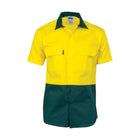 DNC hi vis two tone drill shirt 3831 back view