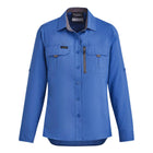 Syzmik Women's Outdoor Long Sleeve Shirt ZW760 blue front
