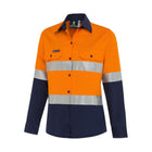Orange Hi-Vis Button-Up Shirt
