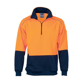DNC hi vis fleecy zip jacket 3928 front view