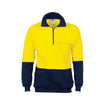 DNC Two Tone 1/2 Zip Cotton Fleecy Windcheater 3923
