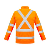 *** Syzmik Unisex Hi Vis X Back 2 In 1 Softshell Jacket ZJ680