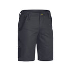 Bisley Flx & Move Stretch Cargo Shorts front view dark grey