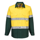 Hi-Vis Long Sleeve Shirt Yellow Green
